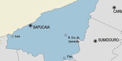 Mapa Sapucaia općini
