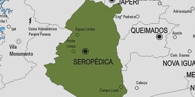 Mapa Seropédica općini