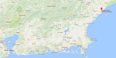Mapa stadion Cláudio Moacyr de Azevedo