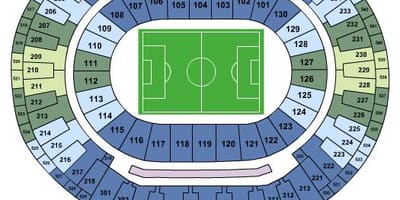 Mapa stadion Maracanã sièges