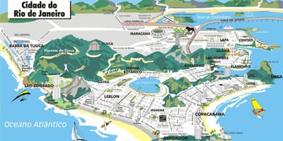 Karta u 3d-u Rio de Janeiro